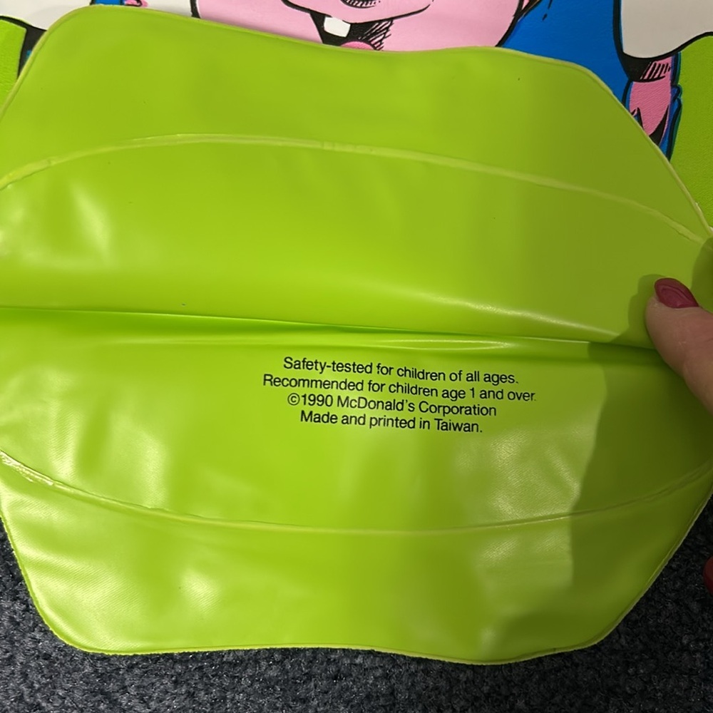 Colorful Halloween 1990 McDonalds Trick-or-Treat Bag. Glows! Clean. Never used. - Picture 2 of 5